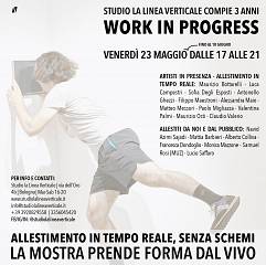 Work in progress: festeggiamo tre anni con una mostra in live installation